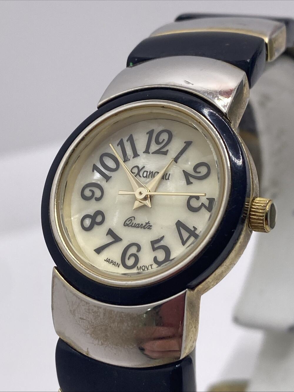 Xanadu Vintage Womens Cuff Bangle Watch New Battery